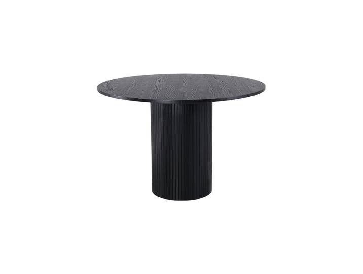 Runder Design Esstisch „Bianca“ - Ø 110 cm Eiche Schwarz VE DESIGN