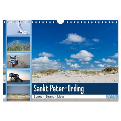 Sankt Peter-Ording. Sonne - Strand - Meer (Wandkalender 2026 DIN A4 quer), CALVENDO Monatskalender