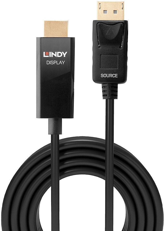 Lindy Active DisplayPort to HDMI 4K60Hz Adapter Cable with HDR - 2m