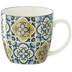 for friends Kaffeebecher  JUNO , blau , Porzellan , Maße (cm): H: 10,5  Ø: 10.5