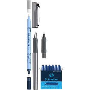 Schneider Schreibset Ceod Shiny graphite, 4-teilig, Füller, Tintenroller, -killer und -patronen