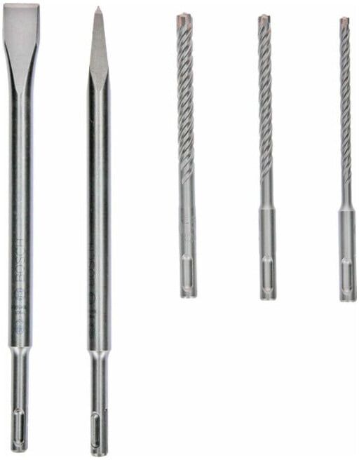 BOSCH PRO SDS plus-4C Jeu de burins et forets, 5 pcs (2607017515)