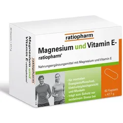 MAGNESIUM UND VITAMIN E-ratiopharm Kapseln 60 St