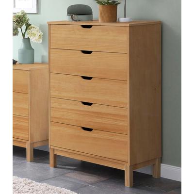 Kommode OTTO HOME "Post", beige (natur), B:76cm H:113cm T:39cm, Massivholz, Sideboards, Kommode, massives Kiefernholz, mit vielen Stauraummöglichkeiten, Breite 76 cm
