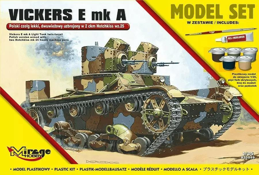 Mirage Vickers E Mk A: Pools lichtgewicht tank met dubbele toren