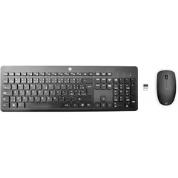 HPC HP 235 Wireless Mouse and Keyboard Combo (CZ) (DE, Kabellos), Tastatur, Schwarz
