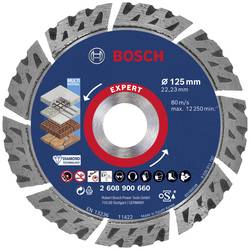 Bosch Accessories 2608900660 EXPERT MultiMaterial Diamanttrennscheibe Durchmesser 125 mm Bohrungs-Ø 22.23 mm Stein, Beton, Ziegel 1 St.