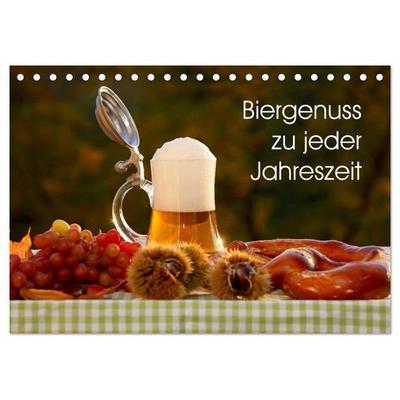 Biergenuss zu jeder Jahreszeit (Tischkalender 2026 DIN A5 quer), CALVENDO Monatskalender