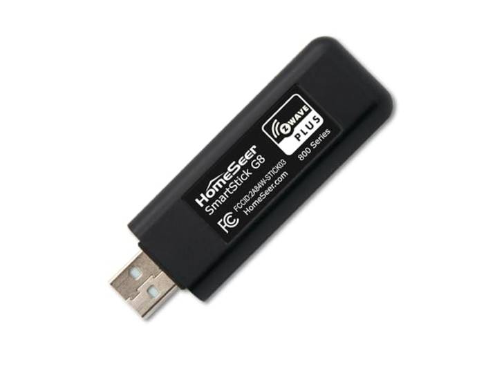 HomeSeer SmartStick G8 (800 Serie) Z-Wave Plus v2 Long Range (LR) S2 USB-Controller für HomeSeer und Home-Assistant-Software und Hubs