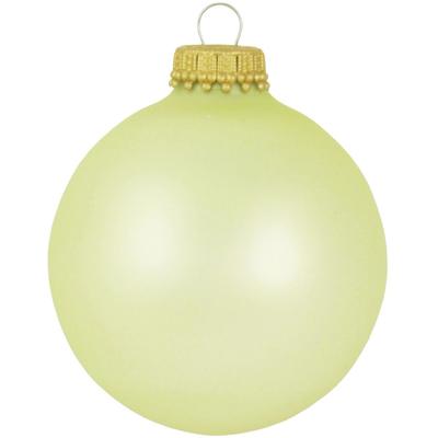 Weihnachtsbaumkugel KREBS GLAS LAUSCHA "CBK78222, Weihnachtsdeko, Christbaumschmuck, Christbaumkugeln Glas", weiß, Ø:8cm, Glas, Weihnachtsbaumkugeln