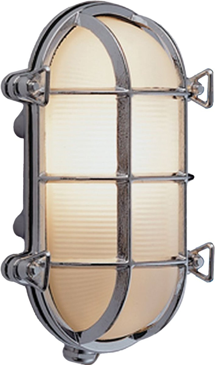 Licht-Erlebnisse Sirena LED Wandlamp van Messing en Glas voor Binnen en Buiten