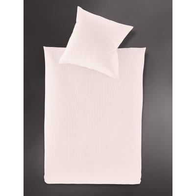 Bettwäsche IRISETTE "Lumen 8129", beige (puder), B/L: 155cm x 200cm, 1 Stk., 1 Stk., Interlock-Jersey, B/L: 80cm x 80cm, 2 Stk., Interlock-Jersey, Obermaterial: 100% Baumwolle, Bettwäsche, Bettwäsche, hochwertig und traumhaft weich
