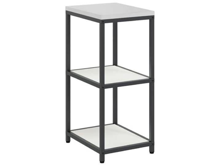 HKTMGDNG Küchenaufbewahrung HATTEM Weiß 40x50x92 cm Stahl Küchenregal Vielseitiger Beistellwagen aus Metall für die Gartenküche und den Balkon. Bietet praktischen Stauraum für Grillzubehör.
