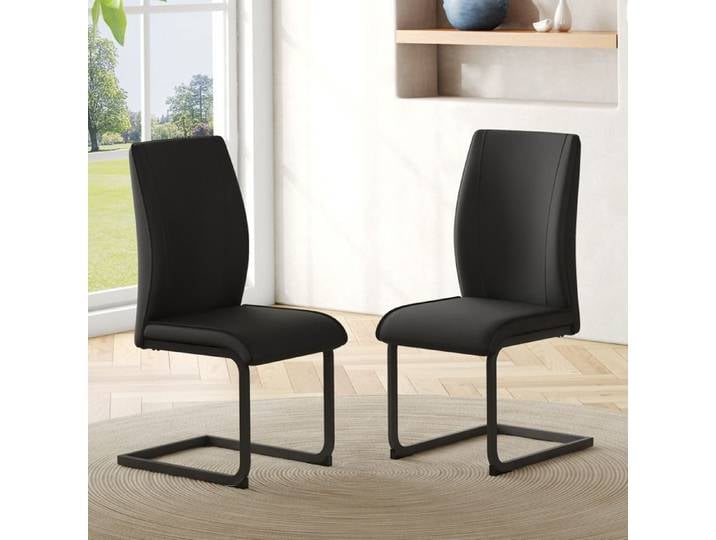 Table et chaises de salle à manger - Ensemble salle à manger - Simili cuir - Ensemble de 2 pièces - Ensemble pour l'espace repas