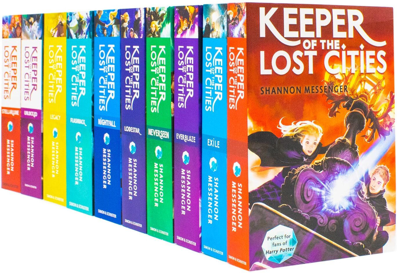 Simon & Schuster Keeper of the Lost Cities Series – 10 Book Collection Set by Shannon Messenger   Fantasy Adventure Books for Kids & Teens