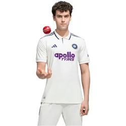 adidas Indien Cricket Test Trikot Herren KY4192 - off white L