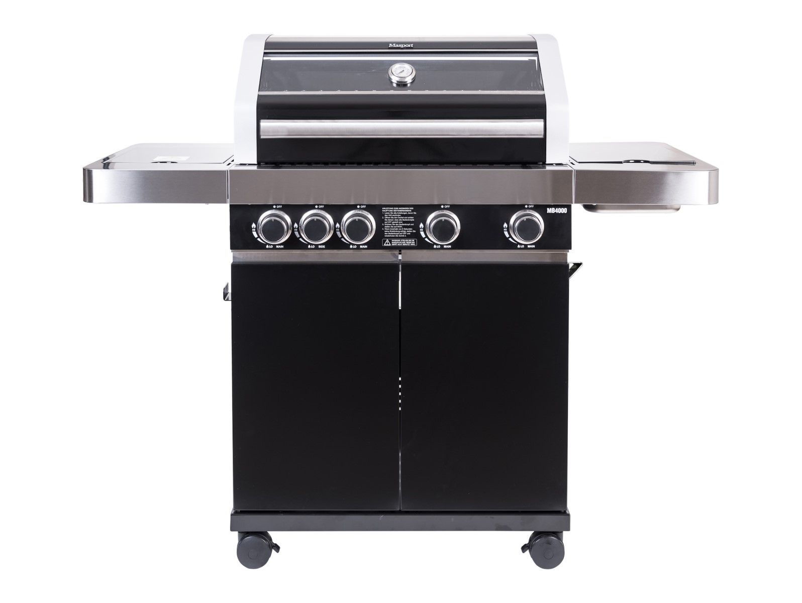 ALKOGERAETE Gasgrill Masport MB 4000 4-Brenner + 1 Seitenbrenner 16902565