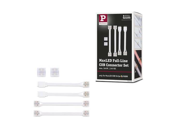 Paulmann 71058 MaxLED Connector Set Full-Line COB Blanc\, Transparent