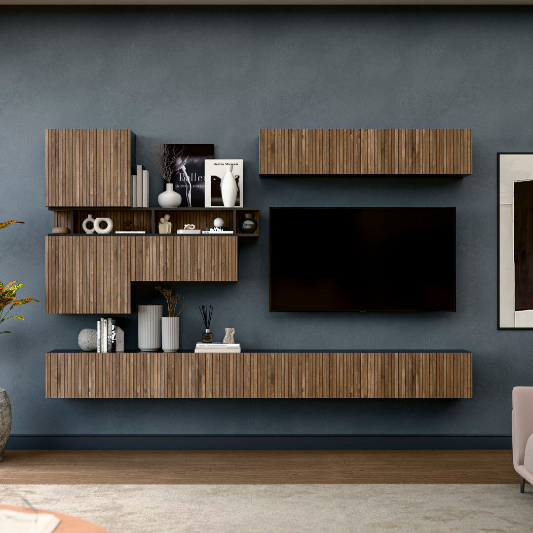 Brayden Studio Telby Entertainment Centre Brown 78"