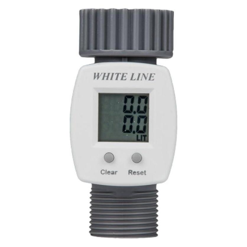 Bradas Digitaler Wasserz"hler WHITE LINE, 3/4", grau/weiá (WL-3110)