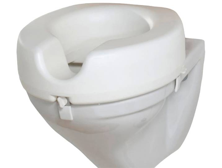 WC-Sitz WENKO Secura , weiss (weiß), B:41,5cm L:17cm, Kunststoff, WC-Sitze, WC-Sitz, Sitzerhöhung