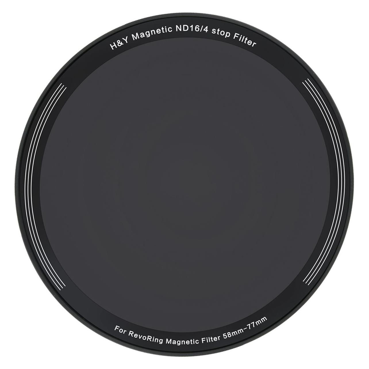 H&Y Magnetfilter ND16 für REVORING 58-77mm (ND- / Graufilter) (HY-RMN16-77)