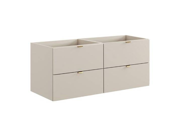 Meuble sous vasque suspendu - Coloris beige - 120 cm - LAVENA