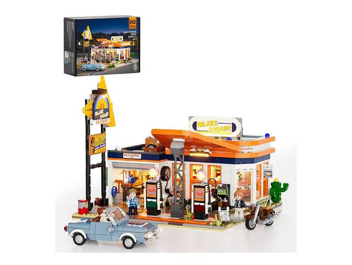 Lumibricks FUNWHOLE Tankstelle (1608 Teile) Konstruktionsspielsteine