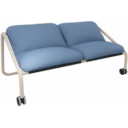 Sedus se:lab Sofa - Era Range azurblau (CSE42) / Sandbeige (160)