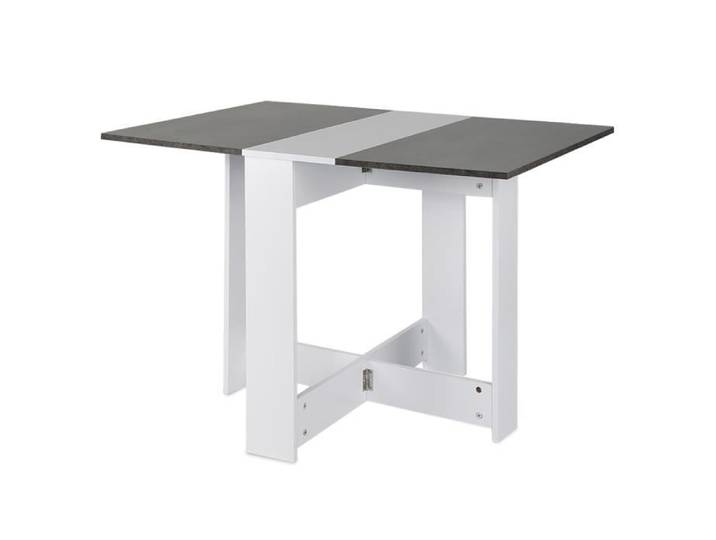 Table à manger pliante - Bois - 6 places - Rectangulaire - Contemporain