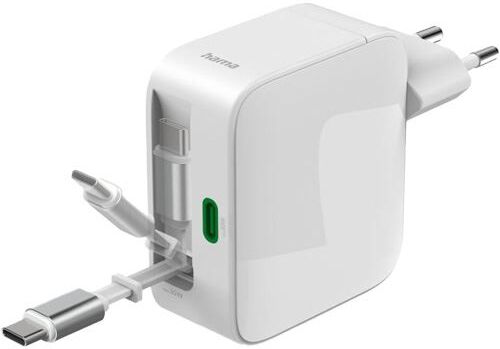 Hama Carregador GaN 2x USB-C  65W - Branco