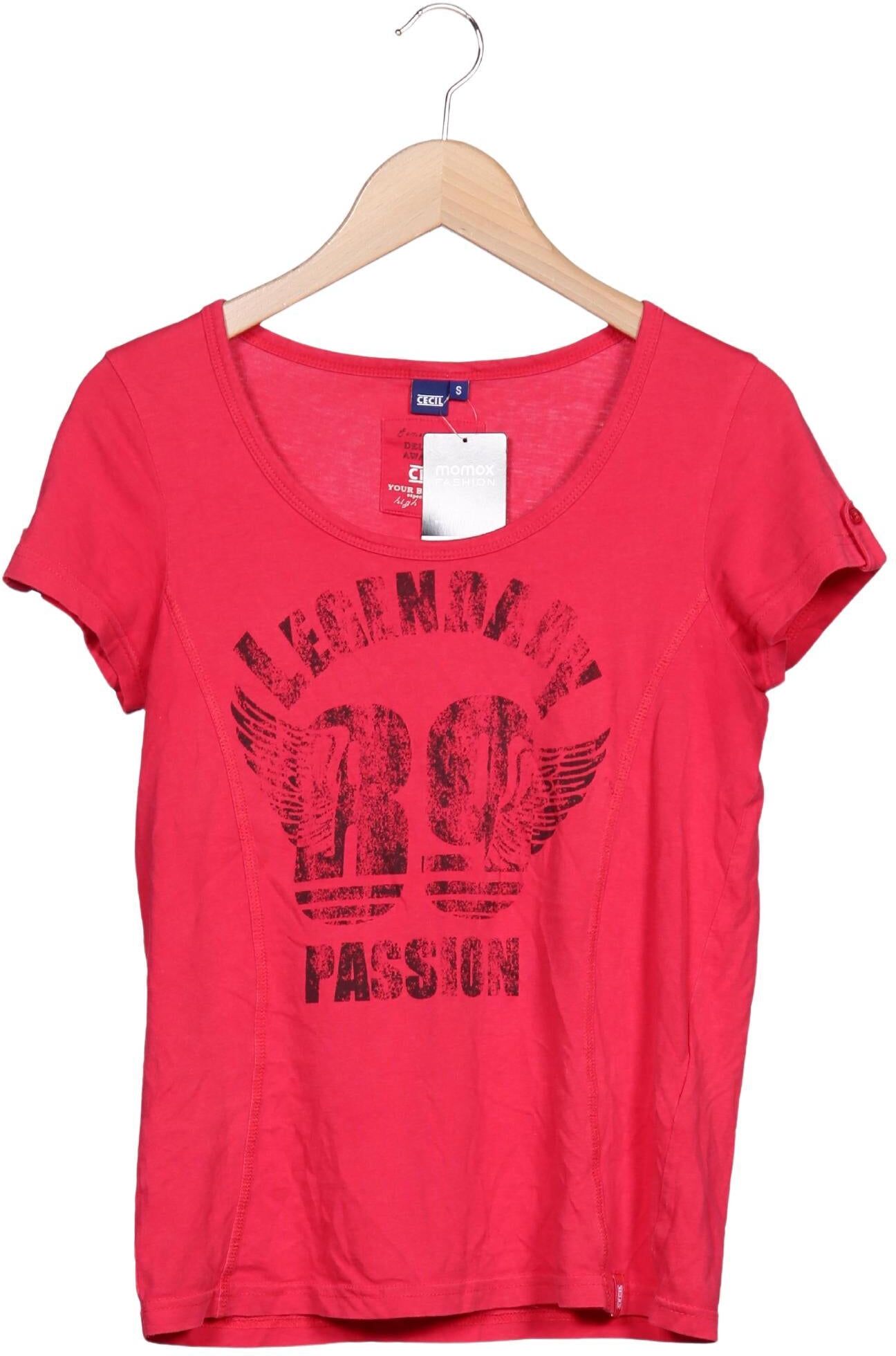 Cecil Damen T-Shirt, Rot, Gr. S, Baumwolle - Second Hand