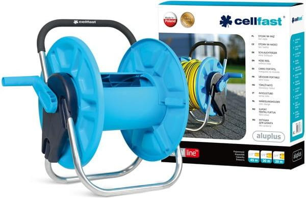 Cellfast Aluplus tuinslanghouder voor 60 meter slang, 1/2 inch