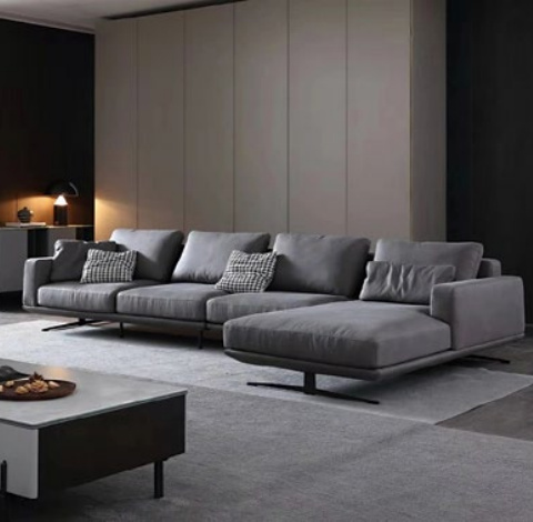 Italienische Stil Wohnzimmer Living Möbel L-Form Eckgarnitur Sitzpolster