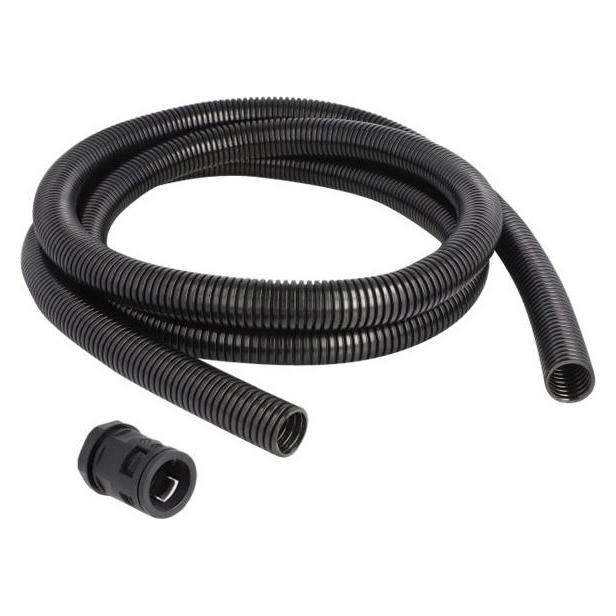 Delock Kabelschlauch 2 m x 21.2 mm Schwarz (Kabelschlauch, 200 cm) (60465)