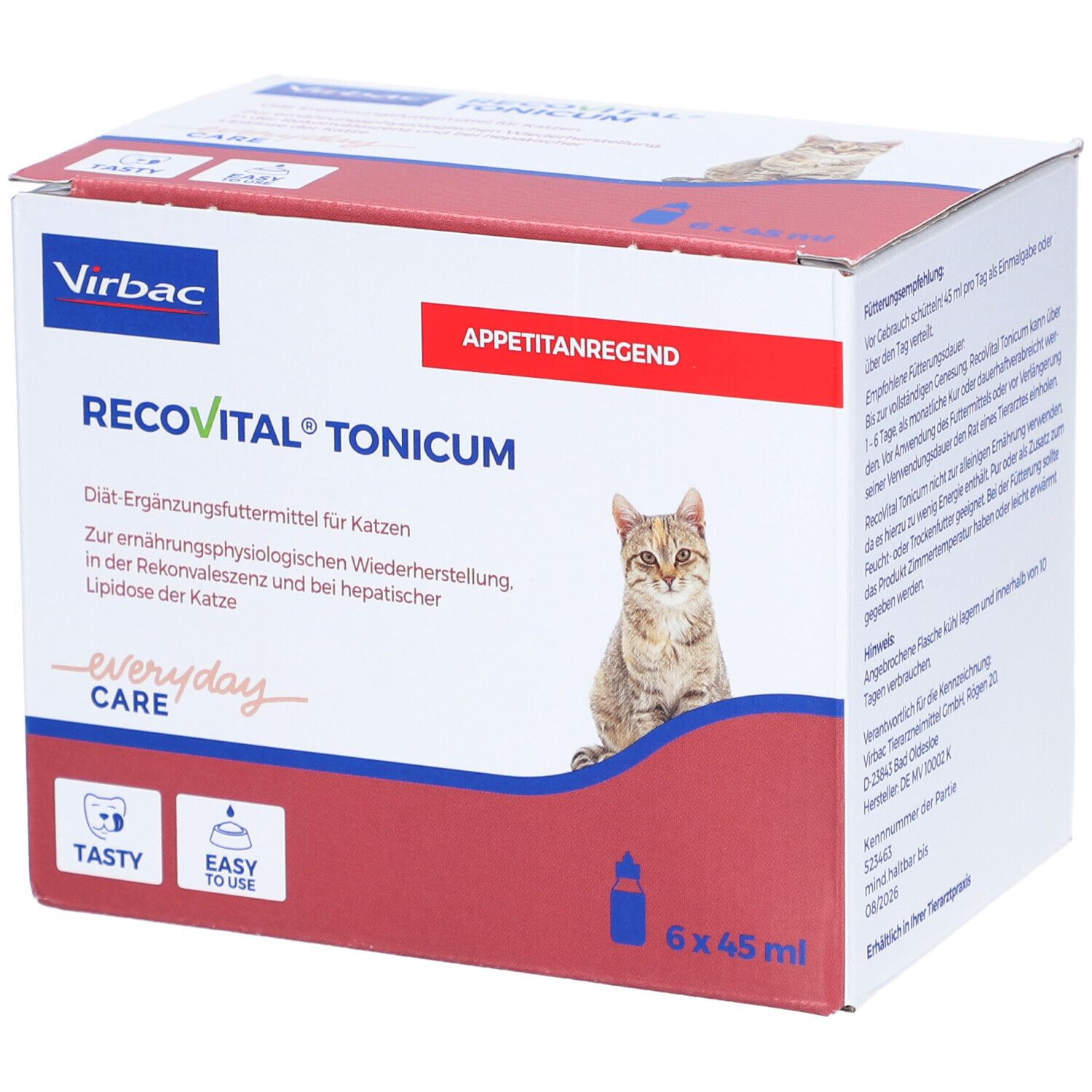 Recovital Tonicum Diät-Erg.Futtermittel f.Katzen 6x45 ml Tonikum