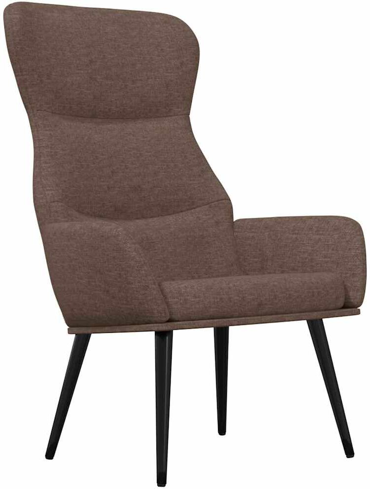 vidaXL Chaise de relaxation Taupe Tissu