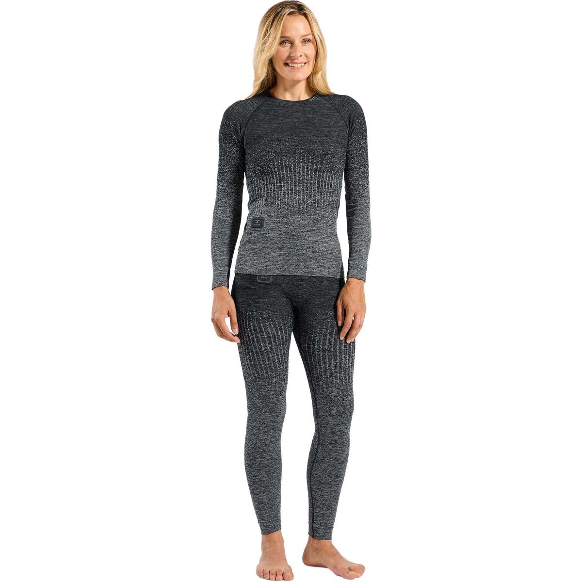 Odlo I-thermic X-warm odlo steel grey melange - black (10829) M 196721-10829-M