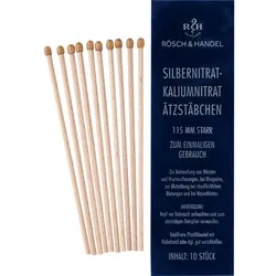 SILBERNITRAT-Kaliumnitr.Ätzstäb.Ätzstift 115mm st. 10 St Stäbchen
