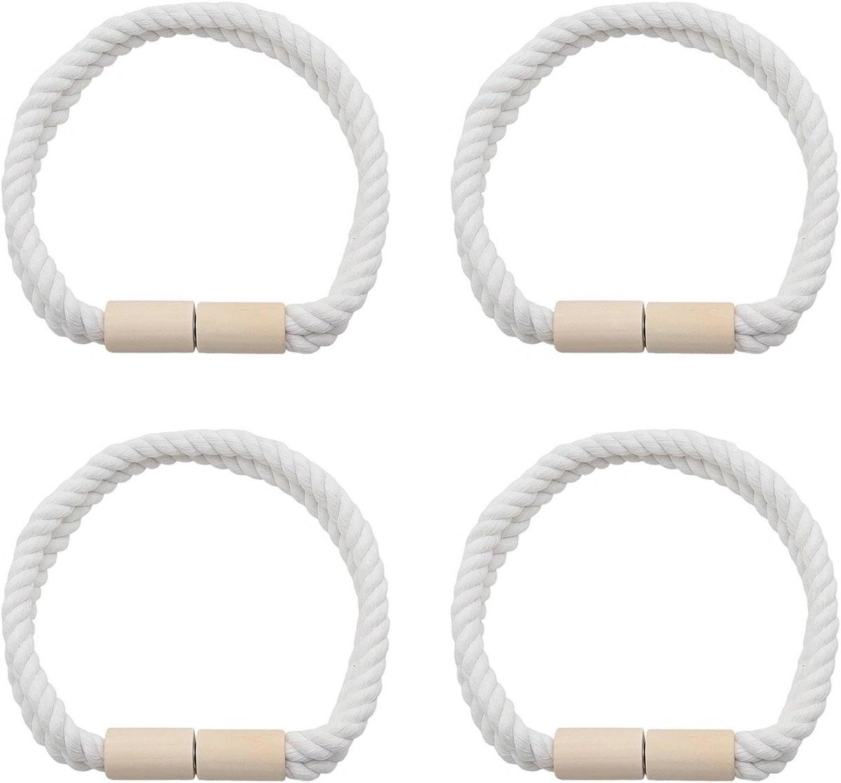 Magnetische Gordijnhouders Wit - Gordijnclips van 53 cm Lengte voor Binnen Gebruik zonder Boren