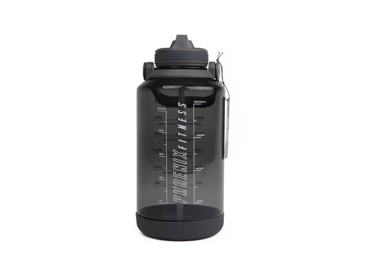 Fitness Motivations Wasserflasche 2 Liter Schiefergrau