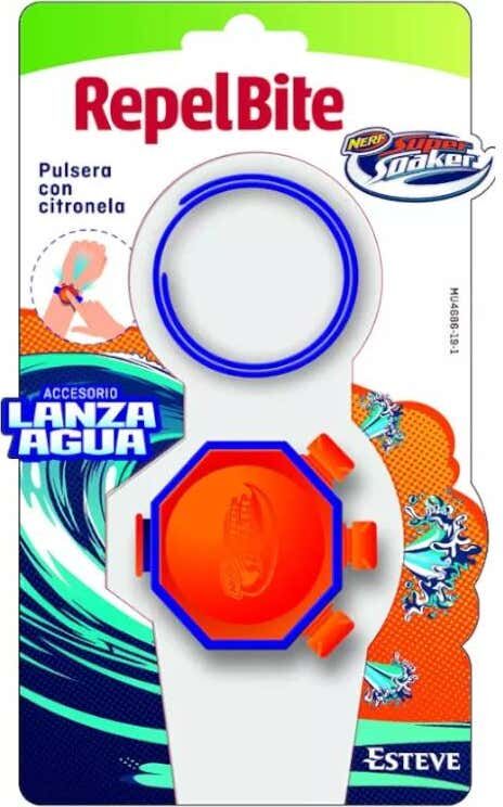 REPEL BITE Pulsera Citronela Lanza Agua 1 ud