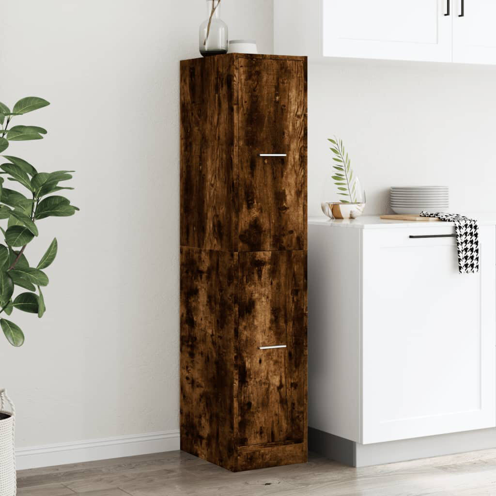 17 Stories Roshundra Accent Chest Smoked Oak 144.5cm H X 30cm W X 41cm D