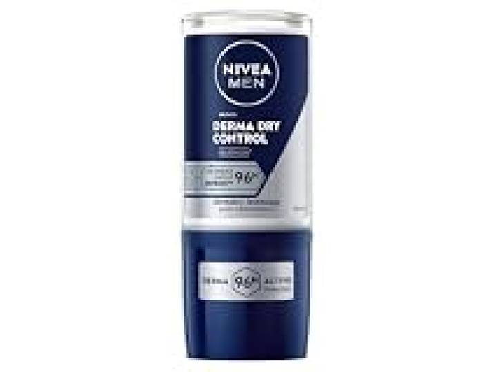 NIVEA MEN Derma Control 96 h Déodorant bille (1 x 50 ml), Détranspirant contre la transpiration excessive, l’humidité et les odeurs, cliniquement approuvé, Déodorant homme à la formule brevetée