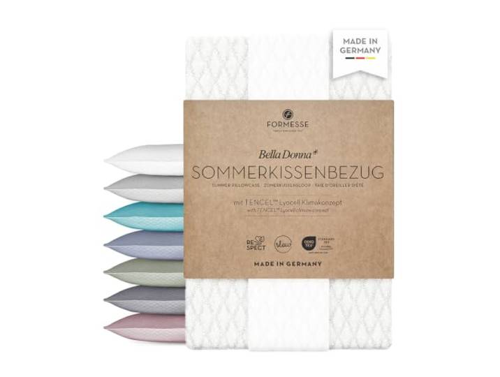 Bella Donna Sommerkissenbezug: edel, luftig, anschmiegsam; kein Bügeln