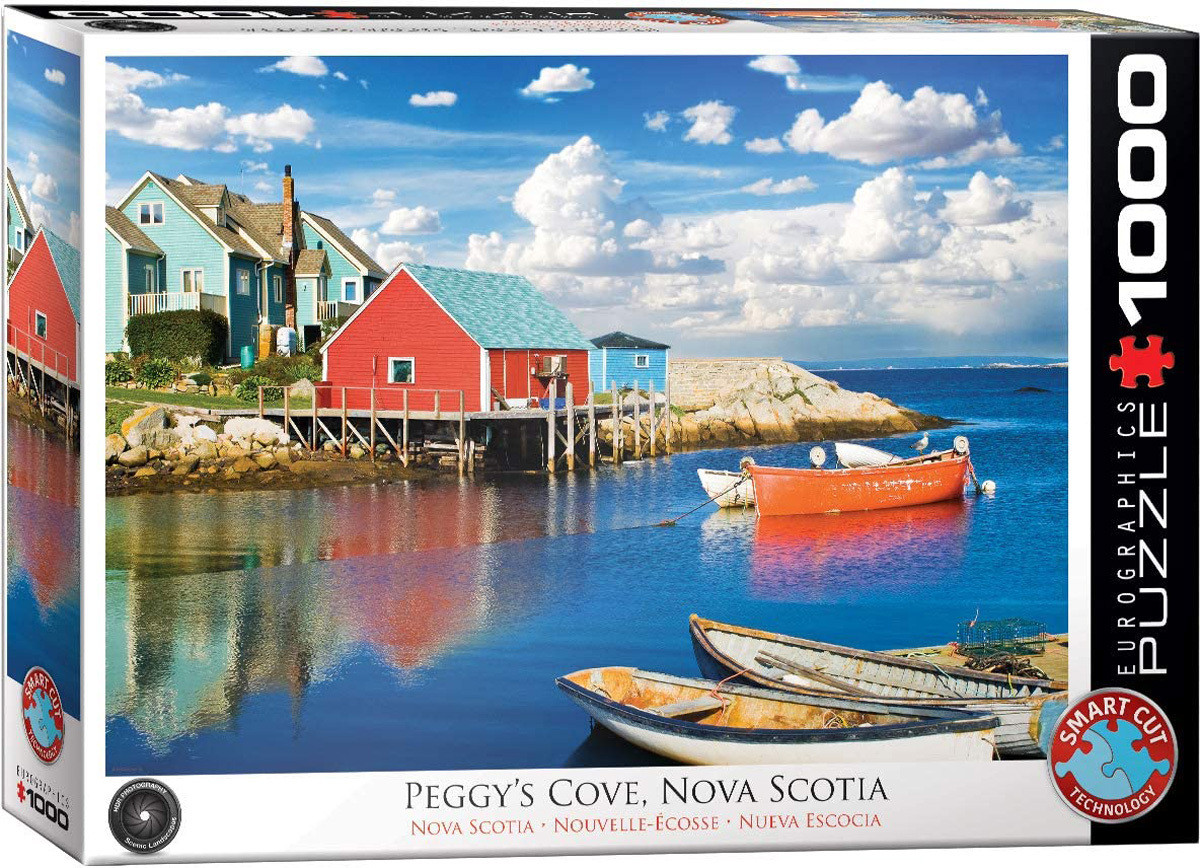 Empireposter Puzzel Vissersdorp in Nova Scotia Canada 1000 stukjes 68 x 48 cm