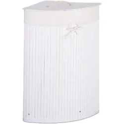 Relaxdays, Wäschekorb, Eckwäschekorb (60 l)