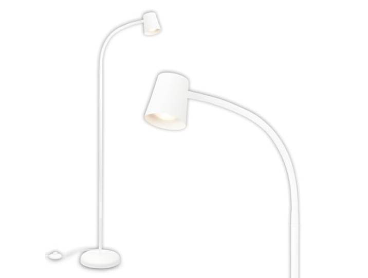 BRILONER - Lampadaire décoratif pour le salon et la lecture\, Lampe orientable\, Lampe de salon\, Pédale\, Éclairage indirect\, Blanc
