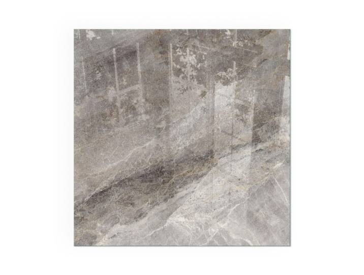 Tulup Kaminbodenplatte 50x50 cm - Natursteinmuster, Grau, Glas, Quadratisch, 50x50x0.4 cm, Elektrogeräte, Heizgeräte, Elektrokamine