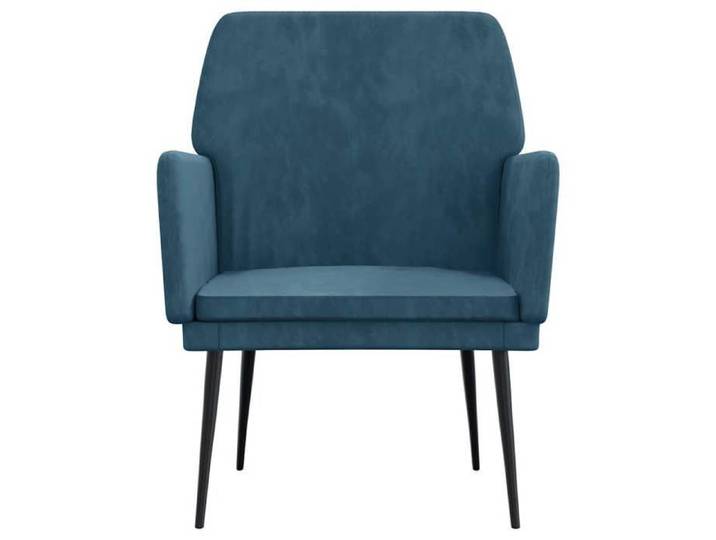 Bleu Chaise confortable LEMON Fauteuil Bleu 62x79x79 cm Velours Pour maison/bureau_22687
